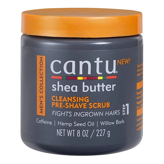 Cantu Mens Shea Butter Cleansing Pre-Shave Scrub 8Oz